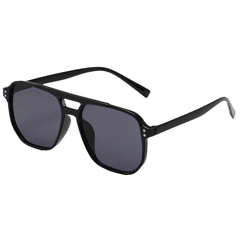 网红新款双梁复古大框男女高级感渐变时尚防晒防紫外线太阳镜墨镜详情25