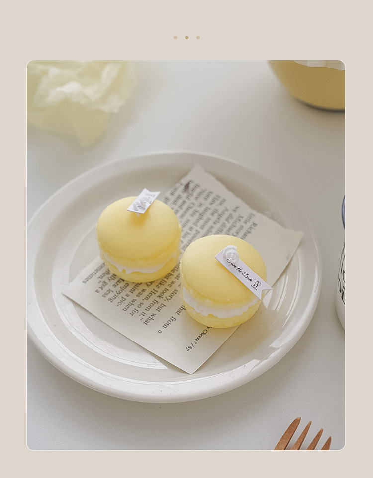 Macaron scented candles, Instagram-style photo props, diy birthday gifts pic 8