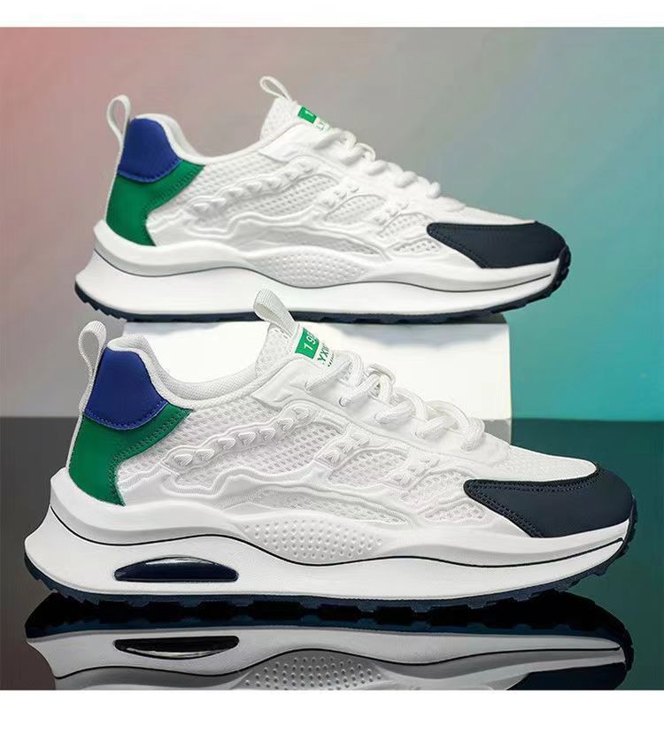 夏季男士镂空网鞋24新款软底透气小白鞋百搭休闲运动鞋潮流老爹鞋详情13