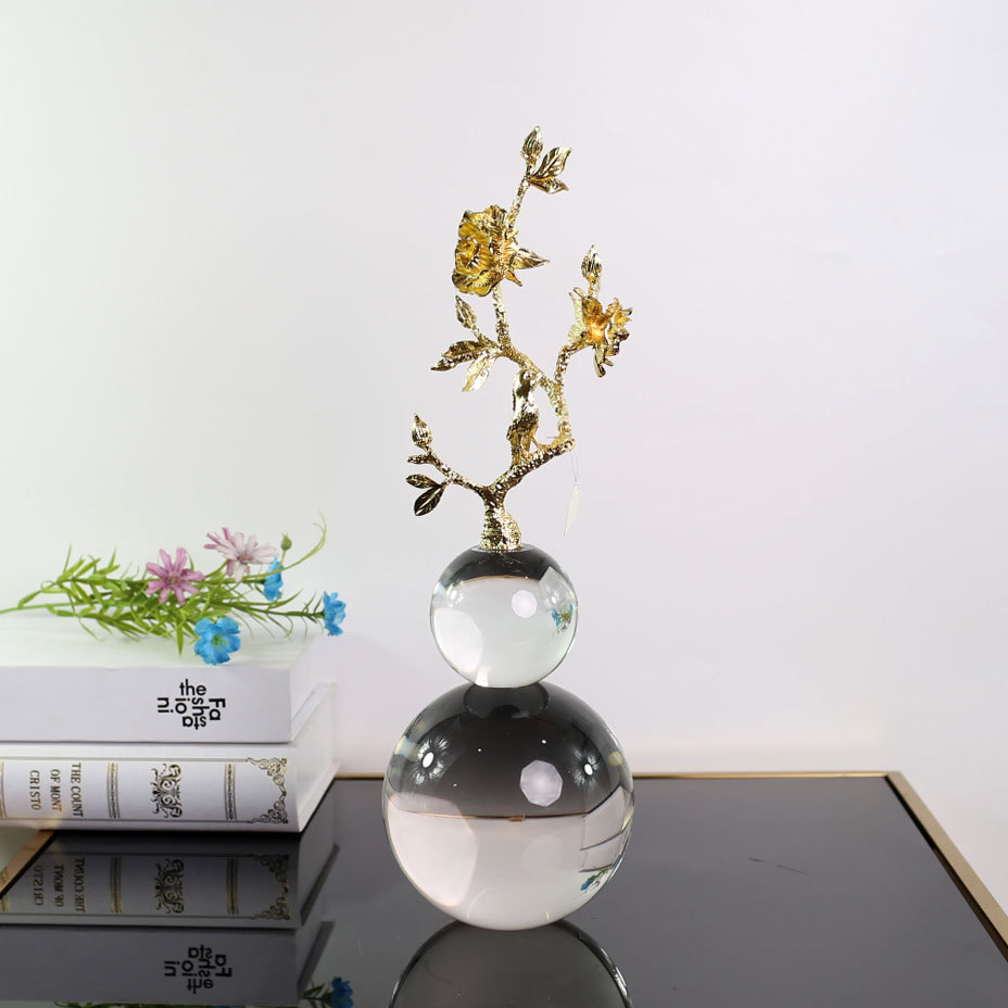 Housewarming gift creative home, crystal gourd art display, TV cabinet, living room decoration, modern light luxury handicrafts pic 21