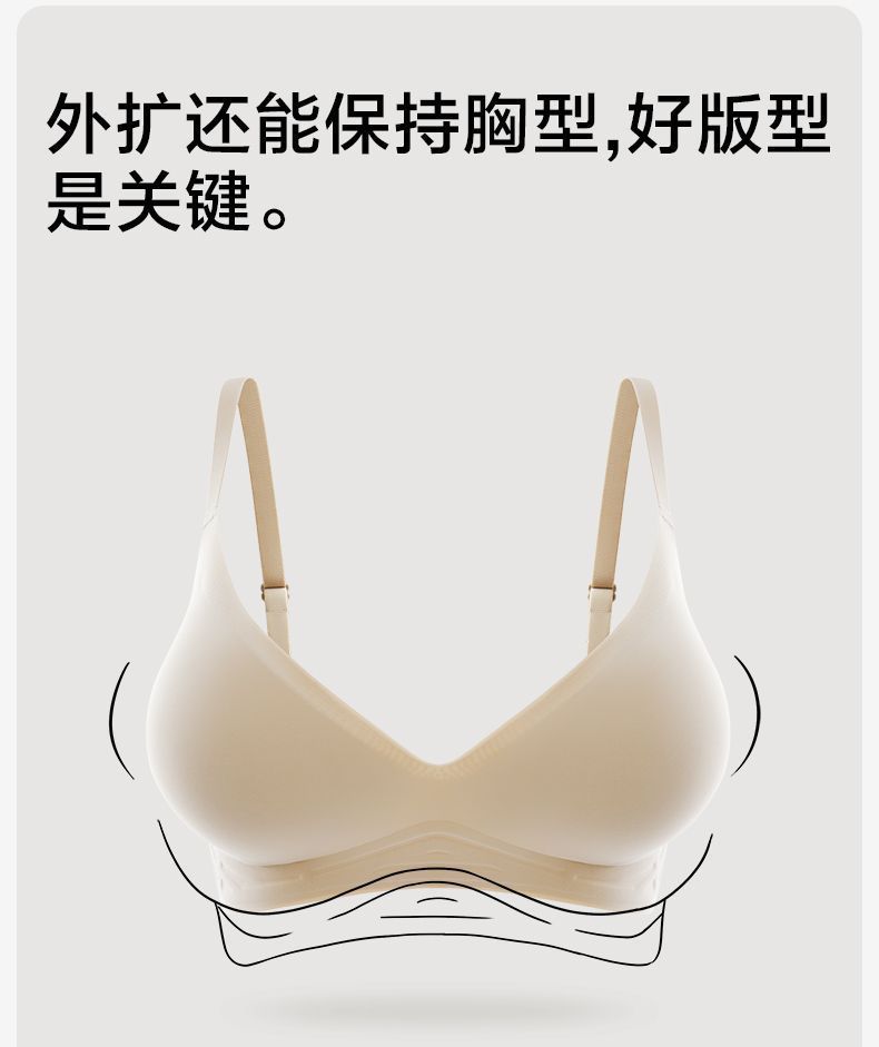 漫画外扩型胸内衣女小胸专用聚拢显大无钢圈文胸腰细无痕胸罩薄款详情17