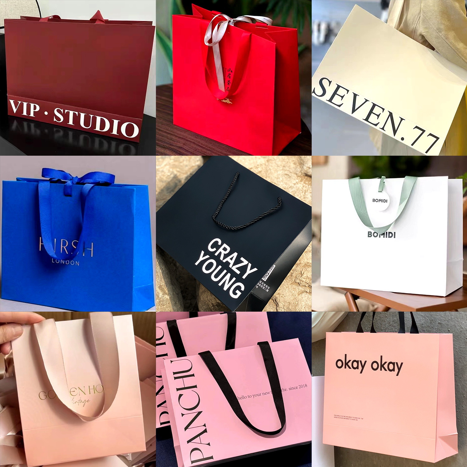 High-end white card paper handbag customization, logo professional customization, suitable for clothing stores, shopping gift bags, gift boxes, packaging. Other categories can also be customized pic 15