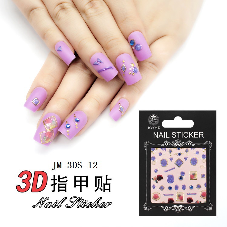 3D nail stickers, nail art stickers, laser stickers, new process, super adhesive back glue process pic 51