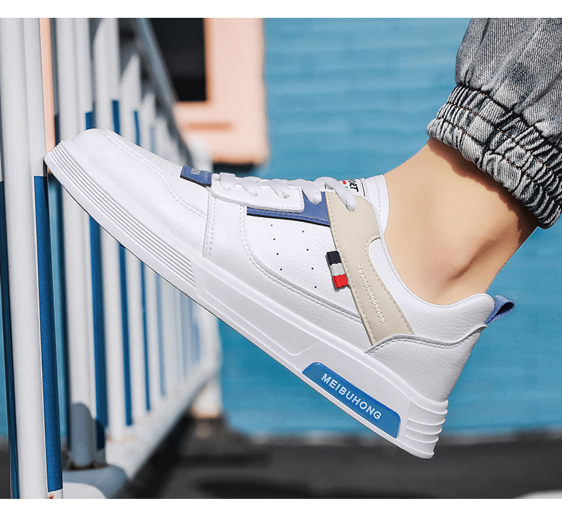 开学季小白鞋男生时尚滑板鞋透气休闲男鞋春季新款百搭运动潮男鞋详情11