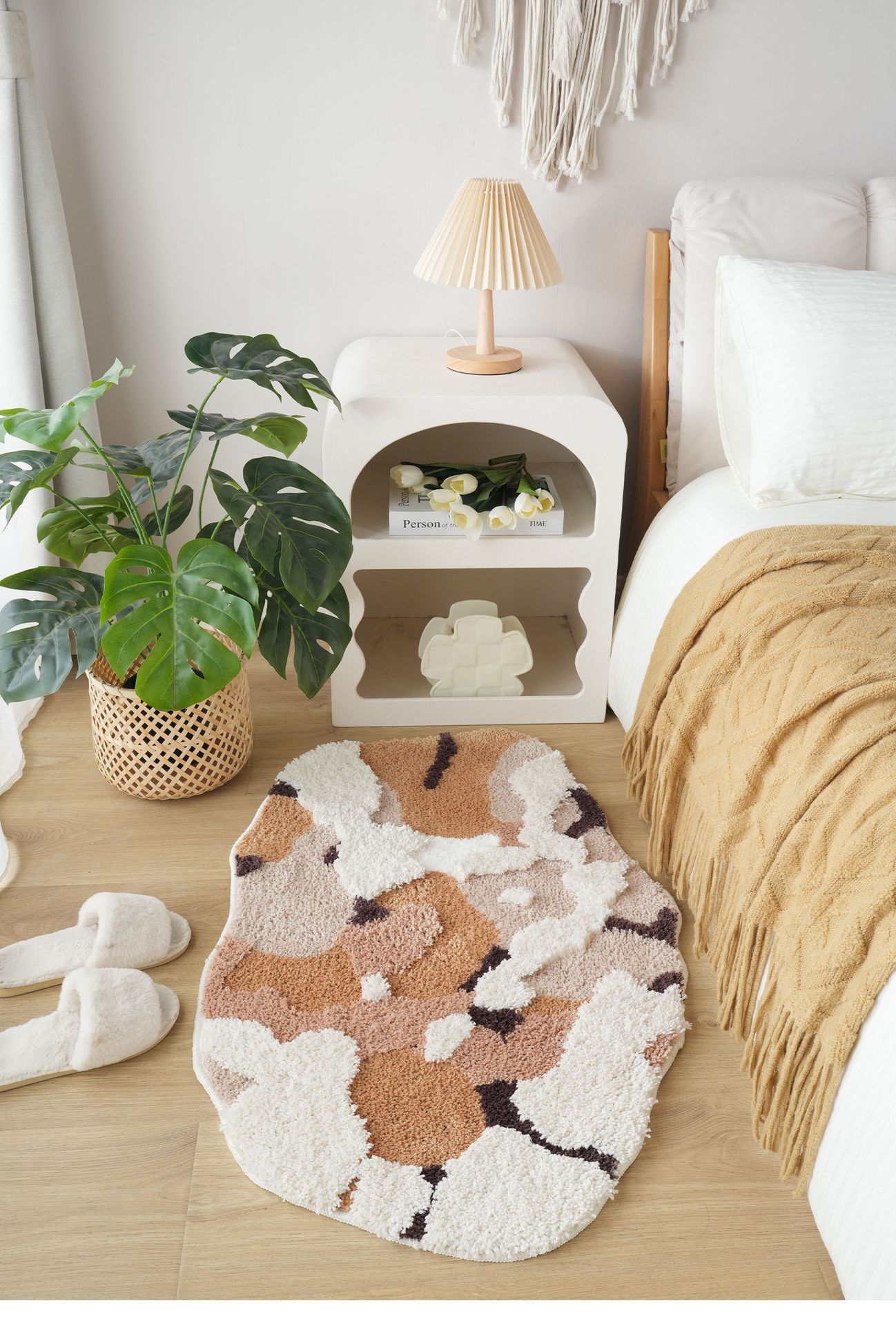 植绒苔藓异形长毛簇绒地毯 ins威尔顿机织加密可折叠防滑垫详情11