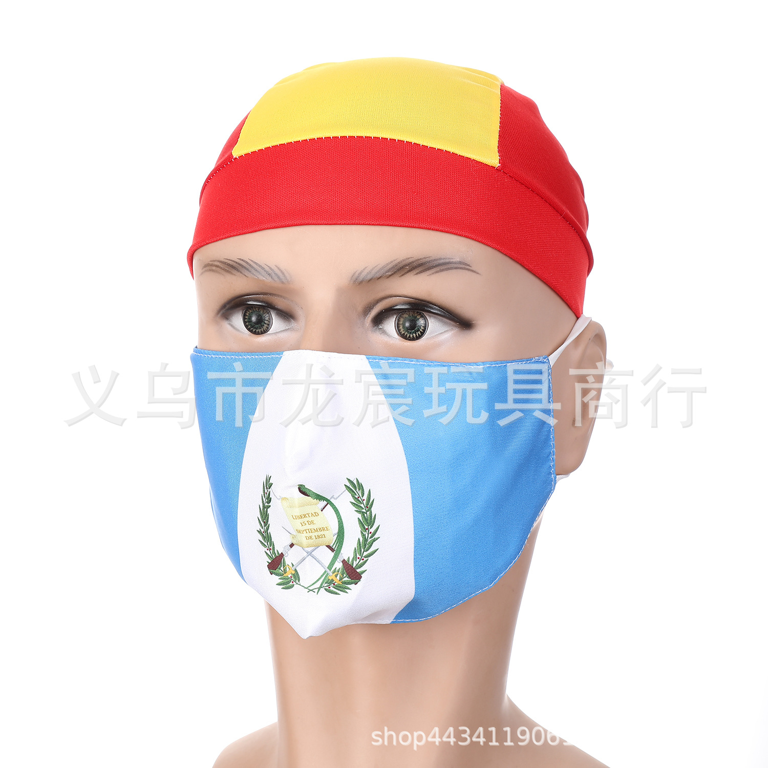 跨境亚马逊透气布口罩棉质时尚成人防尘水洗防晒旗帜口罩挂耳批发详情7