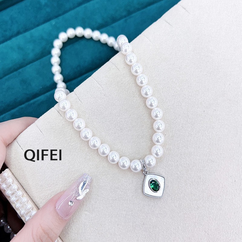 Copper-clad gold color-preserving French retro pendant, freshwater pearl necklace, bracelet, sweater chain pendant, diy jewelry accessories pic 7