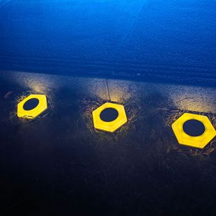 Outdoor solar ice brick lights, floor tile lights, household 4LED square ice block lights, courtyard and garden glass decorative lights pic 23