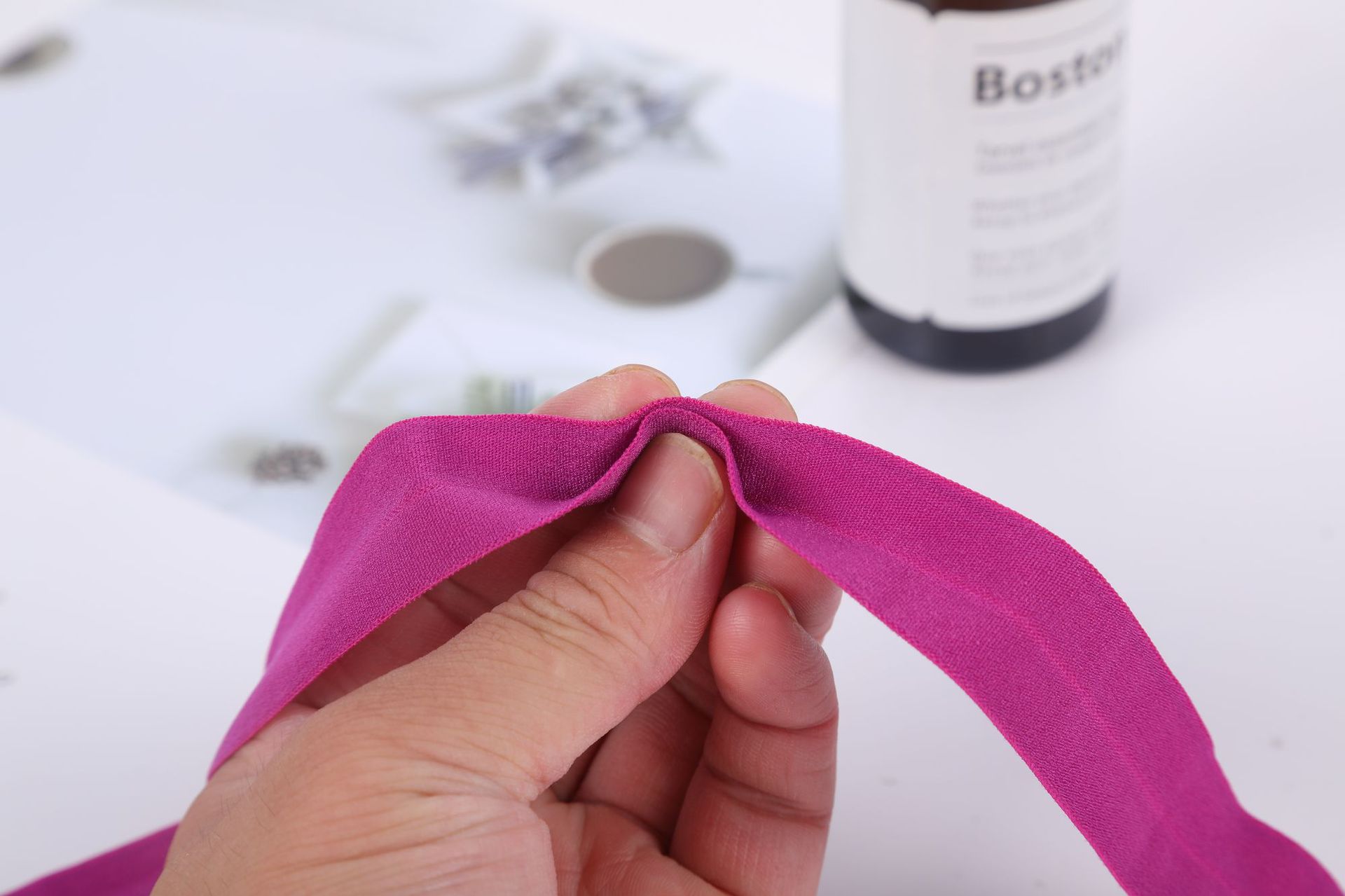 Available in multiple widths: nylon elastic band inner garment edge trim, nylon cuff edge trim manufacturer wholesale pic 3