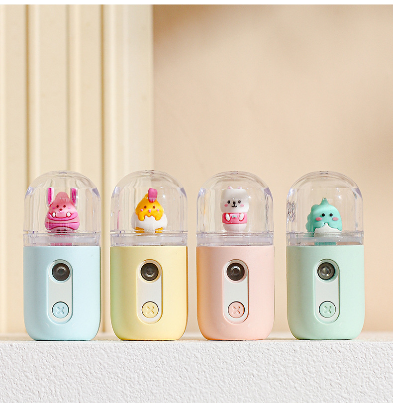 2023年新款热卖手持带灯充电风扇 迷你喷雾补水仪风扇X30风扇批发详情13