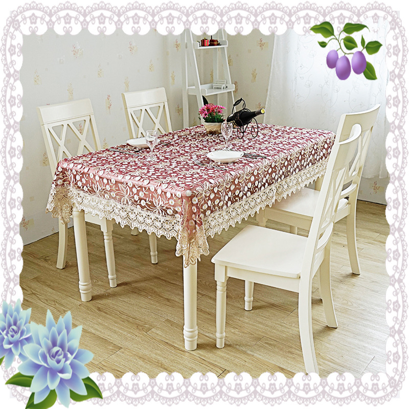 Golden Green Leaf Modern, simple, fashionable, creative, elegant and high-end, milk silk, gold and silver thread embroidered tablecloths, rectangular embroidered tablecloths and cover cloths factory direct sales pic 16