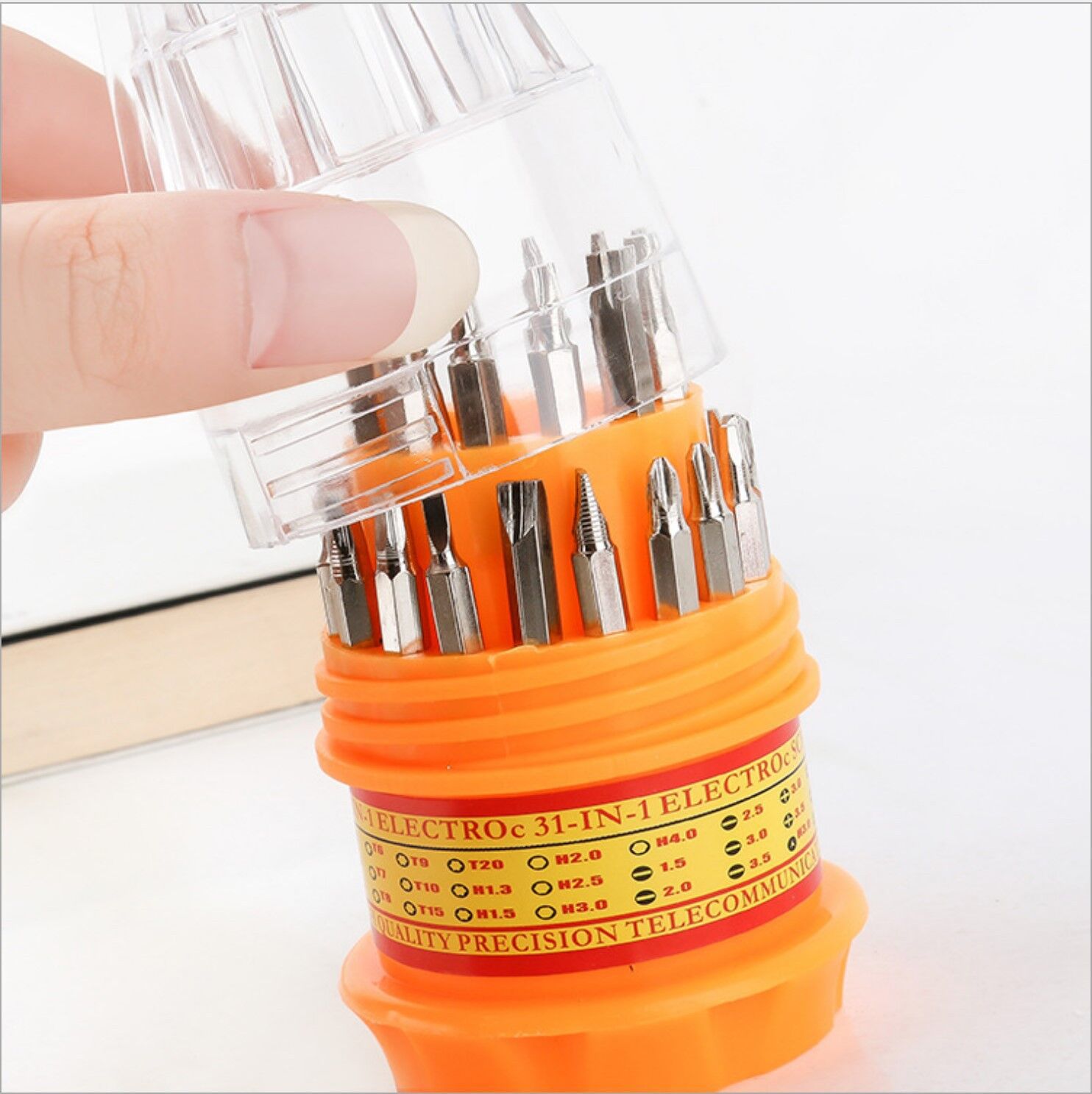 Multi-functional pagoda toolbox, manual screwdriver, screwdriver, Allen wrench combination set, maintenance hardware tools pic 9