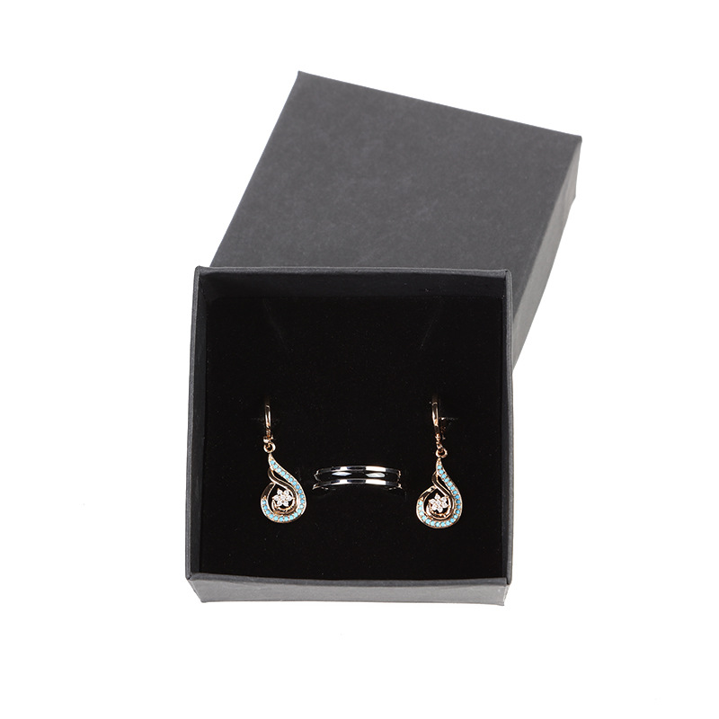 Factory direct sales of top and bottom cover kraft paper packaging boxes, stud earrings, necklaces, rings, bracelet boxes, jewelry boxes, wholesale and in stock pic 19