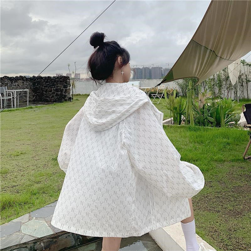防晒衣女夏季新款长袖冰丝薄外套防紫外线宽松韩版学生反光上衣潮详情6
