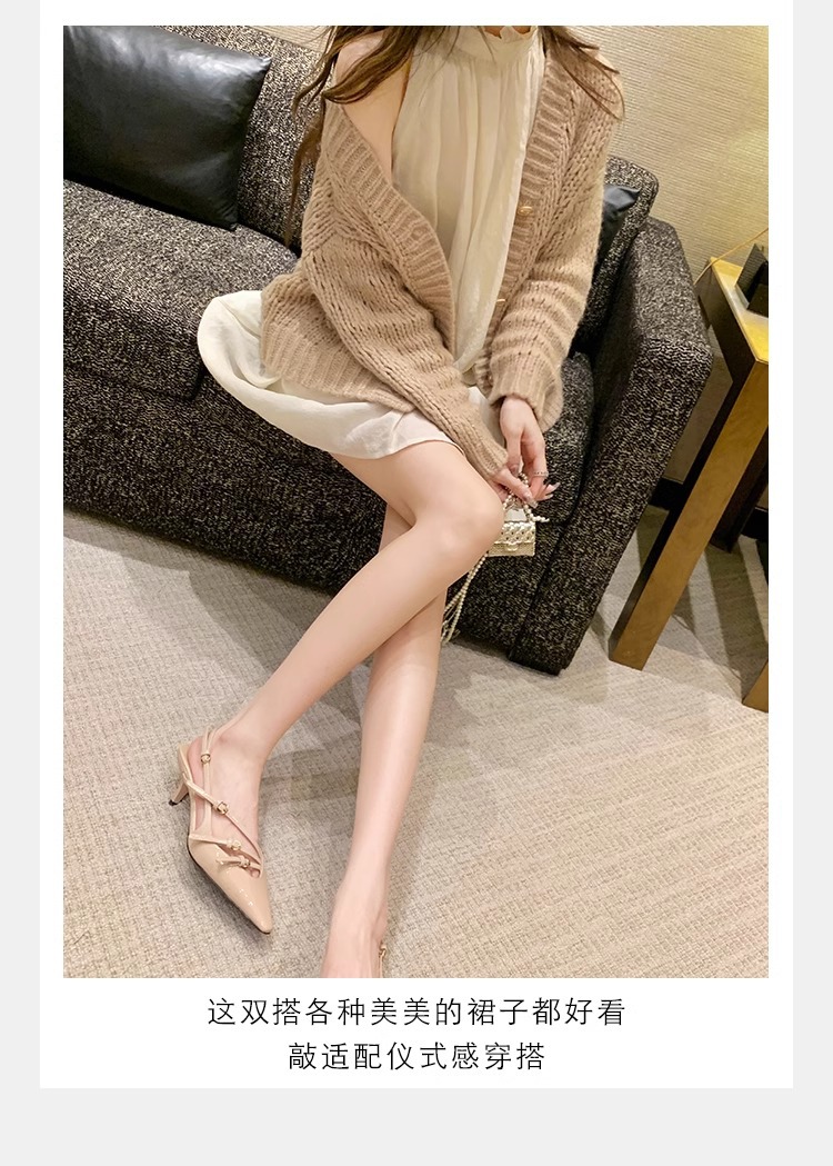 时尚真皮女鞋气质单鞋凉鞋女一字带尖头高跟鞋细跟女鞋2024春夏季详情25