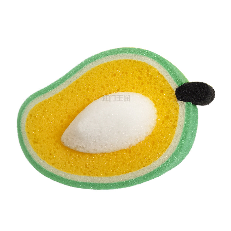 The new soft fruit sponge from the manufacturer, a bubble cleaning and bathing sponge, is a perfect tool for absorbing water, rubbing mud and scrubbing pic 4