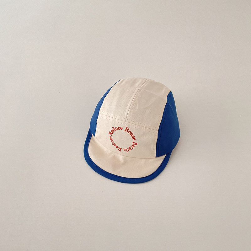 Baby baseball caps, spring pure cotton caps for infants, boys and girls, Korean-style color-blocked spring and autumn soft brim baseball caps pic 11