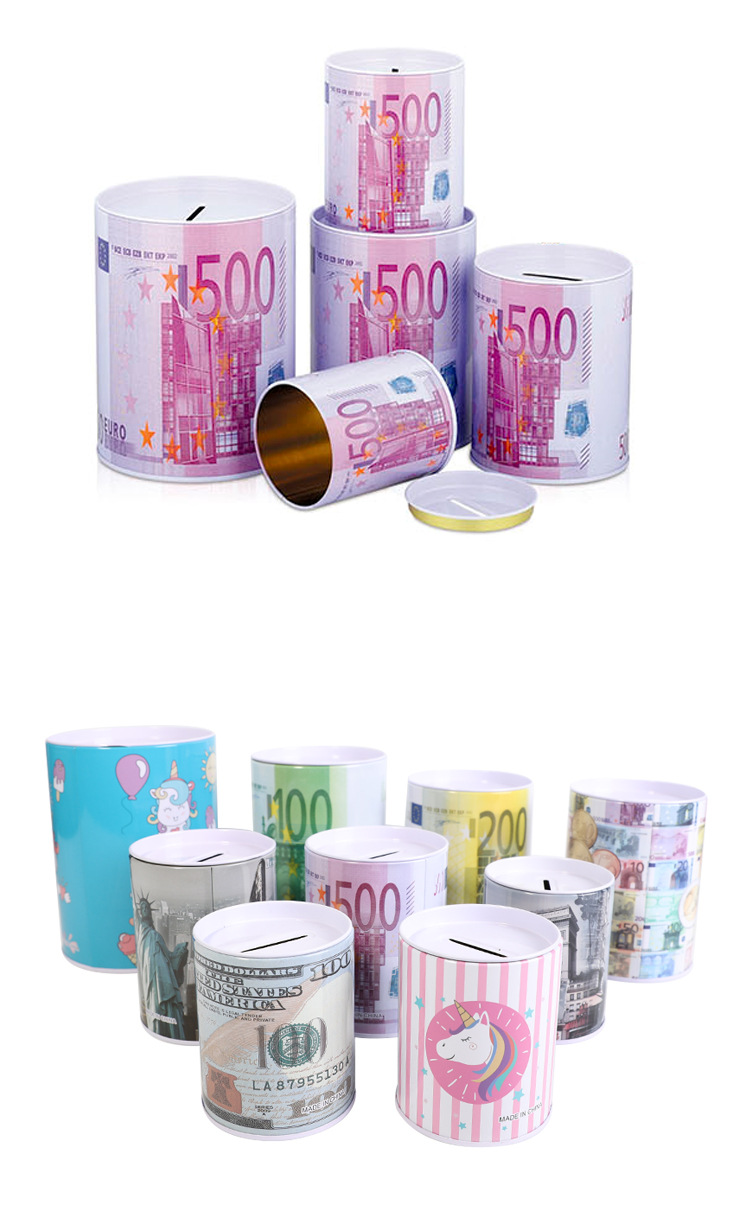 Self-owned brand 2711501076947, best-selling cartoon unicorn, tinplate piggy bank, student gifts, kindergarten prizes, only in, no out design pic 7