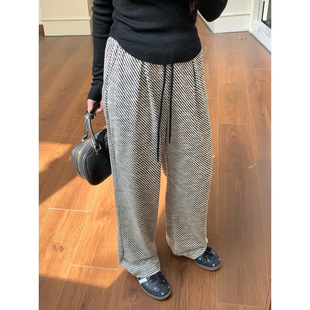 GAGD white Tencel wide-leg jeans for women, simple, loose and drape straight-leg jeans pic 2