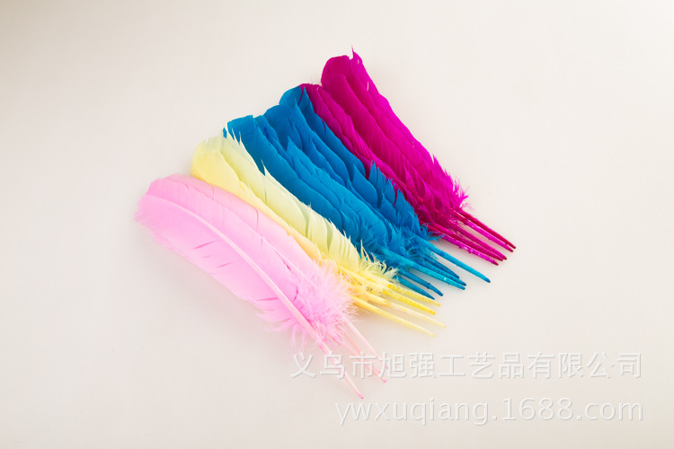 供应工艺小直式羽毛 羽毛批发 义乌diy羽毛火鸡毛大飘羽毛详情16