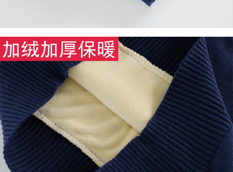 男童毛衣2023年新款洋气春秋男孩儿童针织套头加绒加厚中大童秋冬详情24
