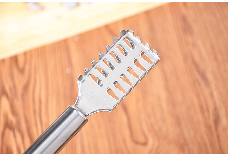 Creative stainless steel fish scale scaler, multi-functional fish scraper, kitchen small tools, descaling knife brush, wholesale of general merchandise pic 2