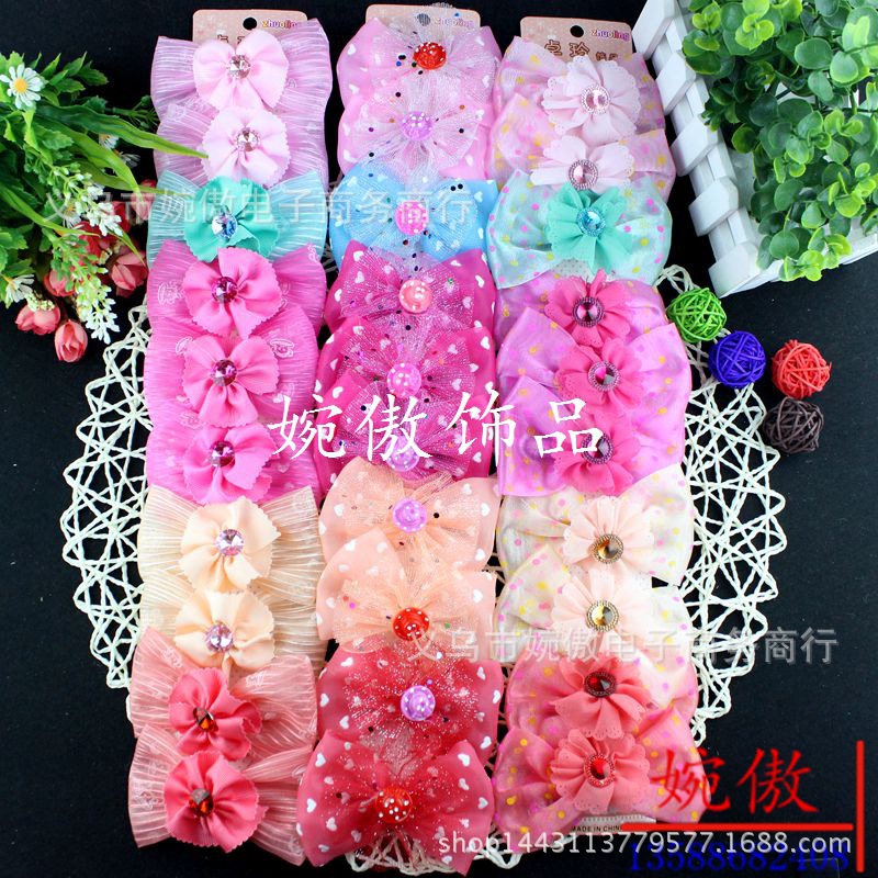 Alloy diamond-encrusted small claw clips, grab clips, hair clips, gold and silver, Yiwu two-yuan store small commodity headwear wholesale pic 101