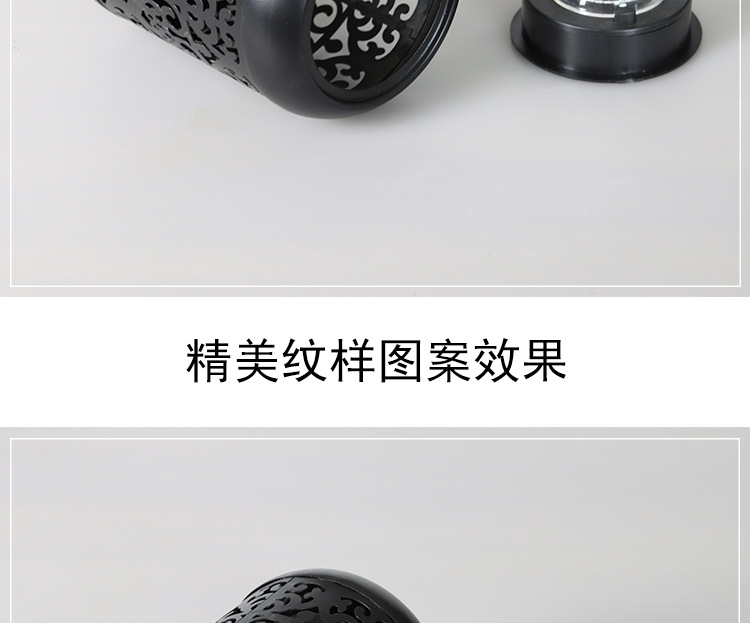 跨境五金铁艺花纹镂空太阳能LED感应火焰灯地插花园别墅户外装饰详情9