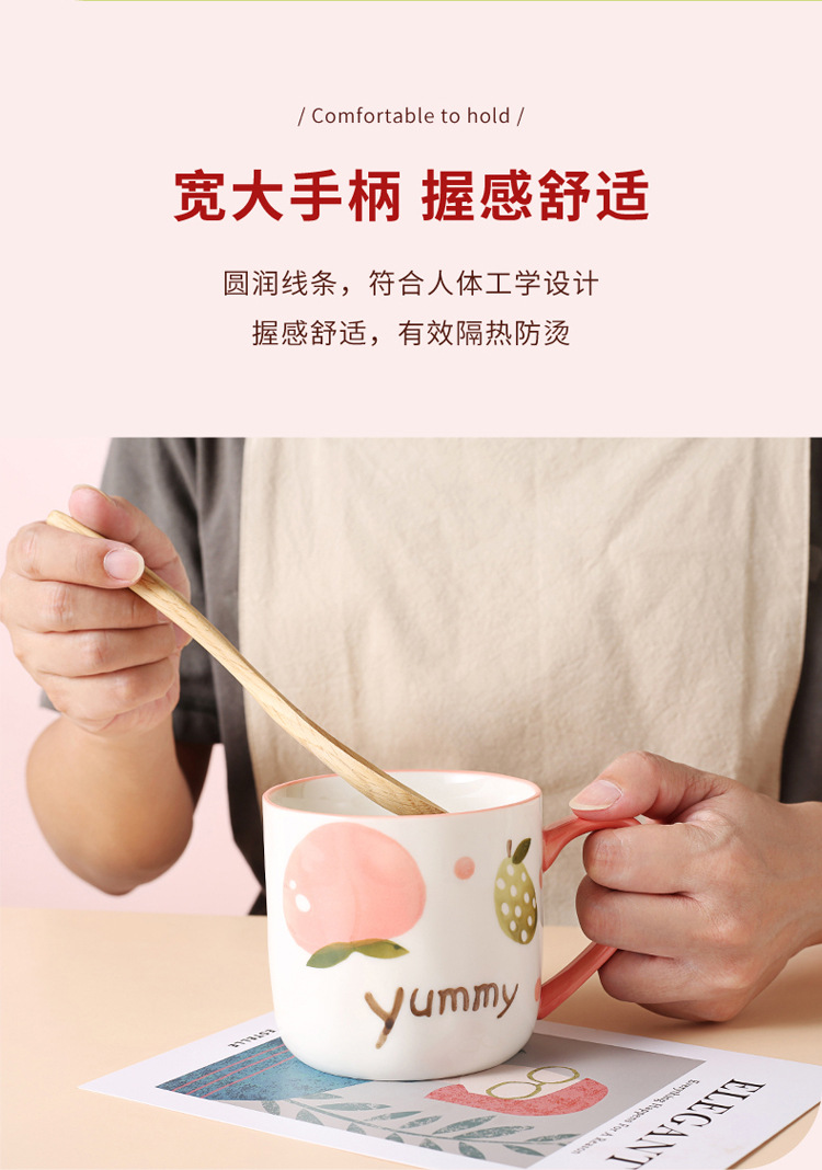 创意早餐杯子卡通陶瓷马克杯 个性潮流喝水杯家用咖啡杯男女茶杯详情8