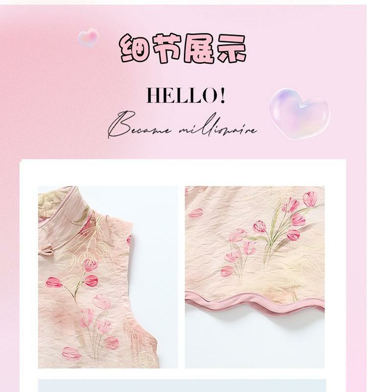 国潮女童夏季国风套装2025新款儿童薄款衣服女宝宝夏装女孩新中式汉服详情5