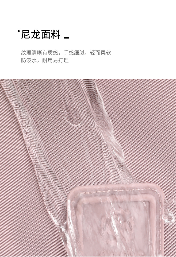 跨境女包大容量休闲尼龙托特包新款轻便单肩多隔层实用斜挎包详情4