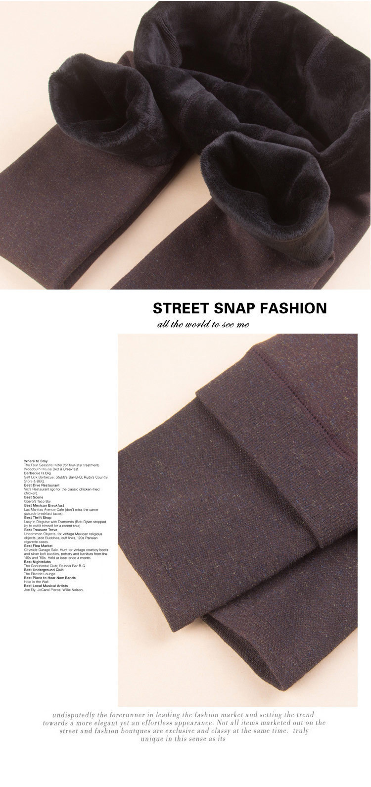 New 350g fleece and thickened one-piece pants for autumn and winter wear with seven-color cotton leggings pic 8