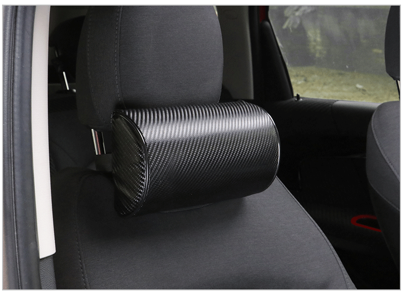 汽车用品批发车用碳纤纹头枕颈枕 碳纤维纹半圆护颈枕详情8