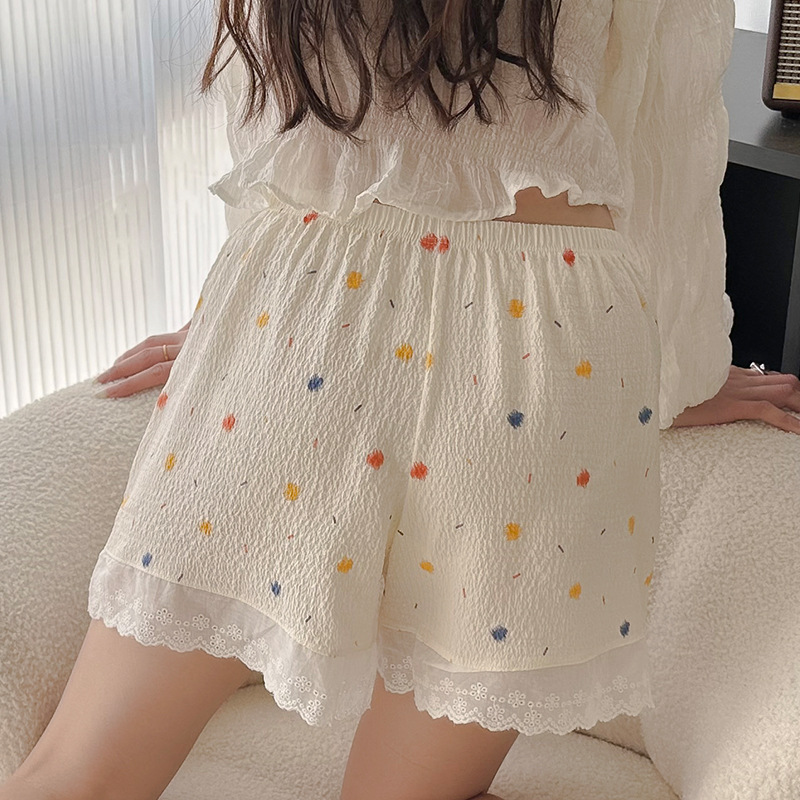 2024新款印花打底裤女时尚家居安全裤超薄舒适可外穿可爱少女jk裤详情17