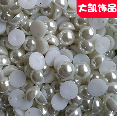 Factory wholesale half-sided five-pointed star high-brightness imitation pearl ABS material clothing, shoe tips, accessories and auxiliary materials, environmentally friendly pic 3