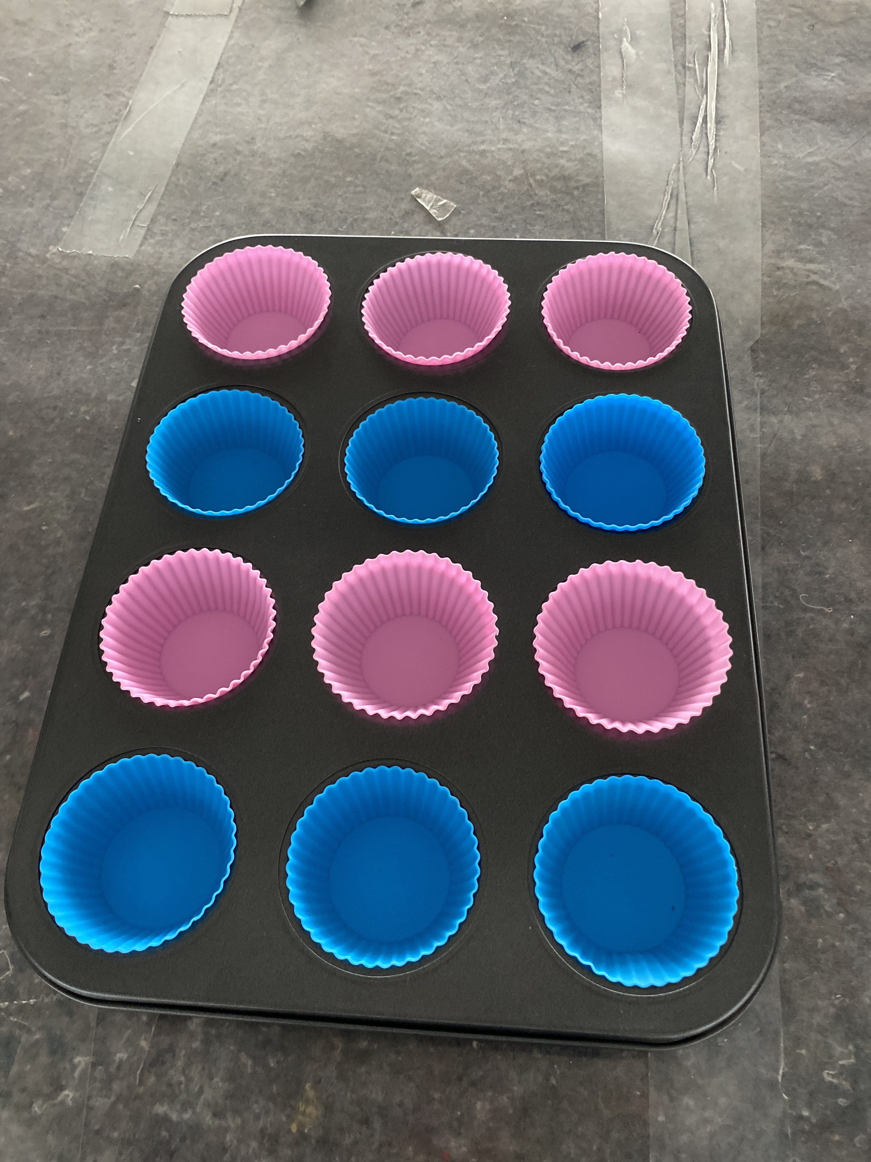 12连硅胶马芬杯不粘烤盘  碳钢烘焙圆形蛋糕烘焙模具 烤盘详情13