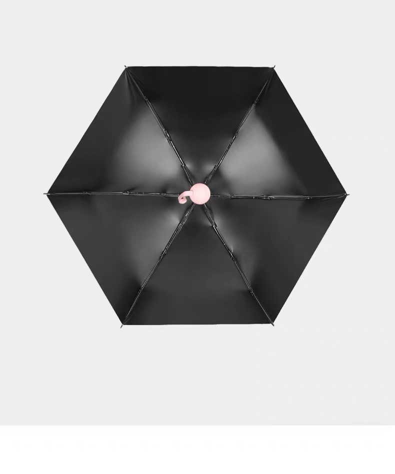 五折伞迷你便携黑胶太阳伞口袋晴雨两用雨伞防晒遮阳伞六折胶囊伞详情60