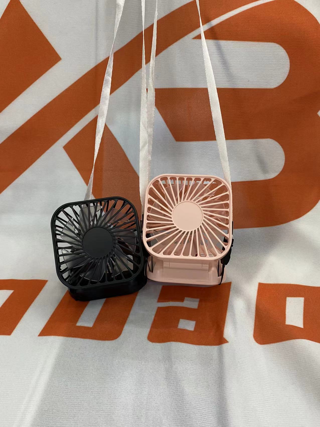 手持USB挂脖折叠风扇 桌面办公便携户外迷你口袋小风扇创意详情5