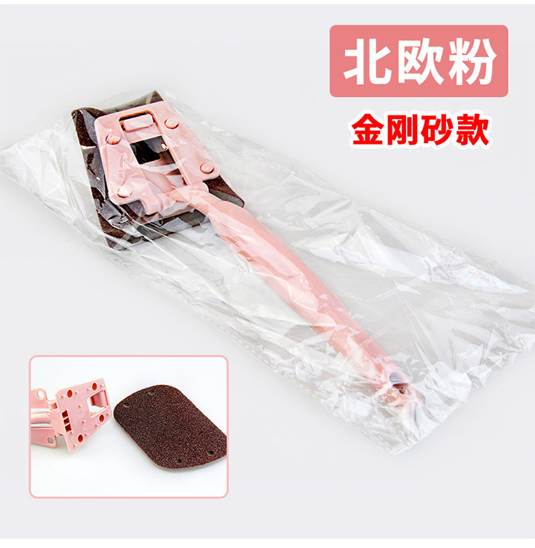 Long-handled cleaning brush, diamond sand sponge, kitchen cleaning, dishwashing and pot washing brush, household scouring pad, dishwashing cloth pic 17