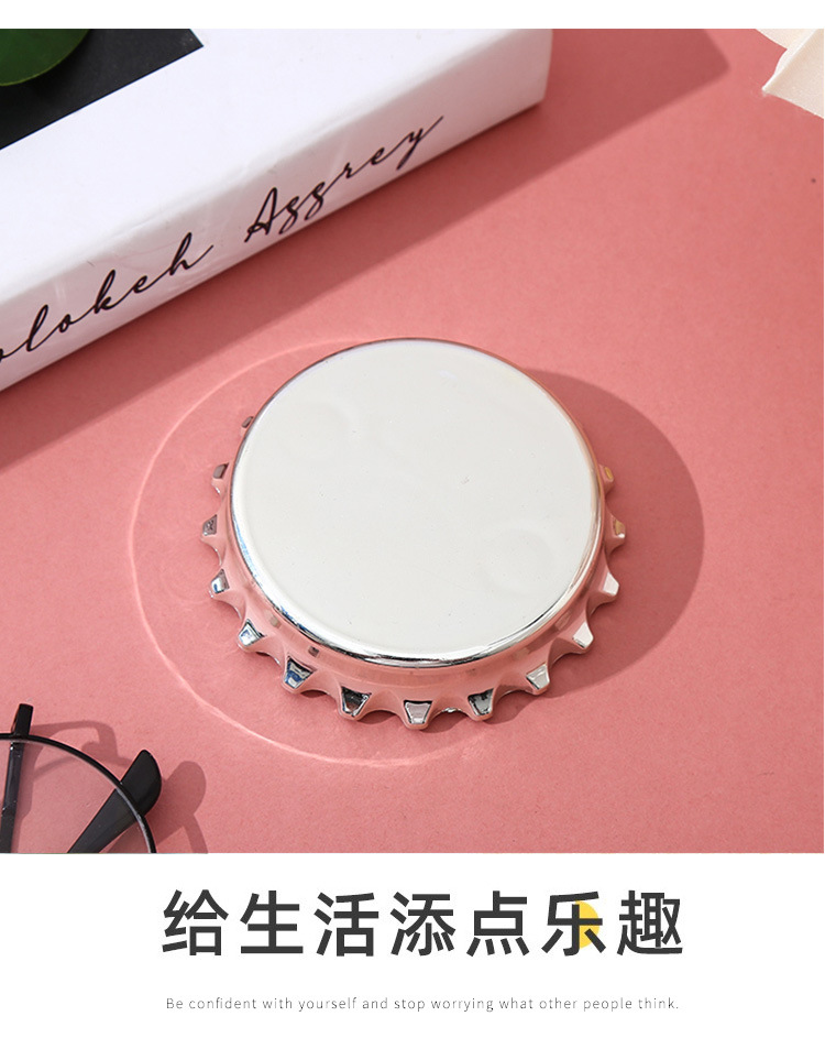 瓶盖款开瓶器胚体光胚冰箱贴磁性卡通图案定制冰箱磁贴厂家直销详情7