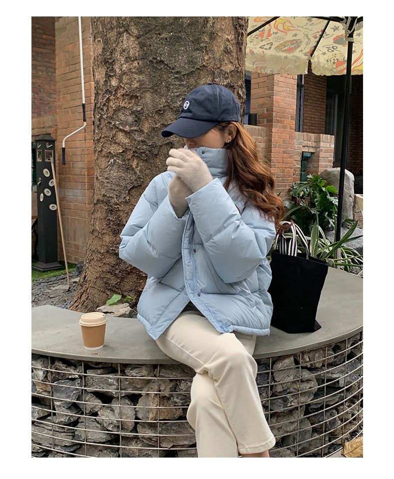 TG90% White duck down thickened down jacket for Women 2021 Winter New stand-up Collar Coat 15580(same style as 13519) pic 37