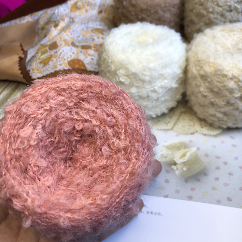 羊毛圈圈线 手工编织diy手指圈圈线玩偶头发线 织围巾帽子特色线详情29