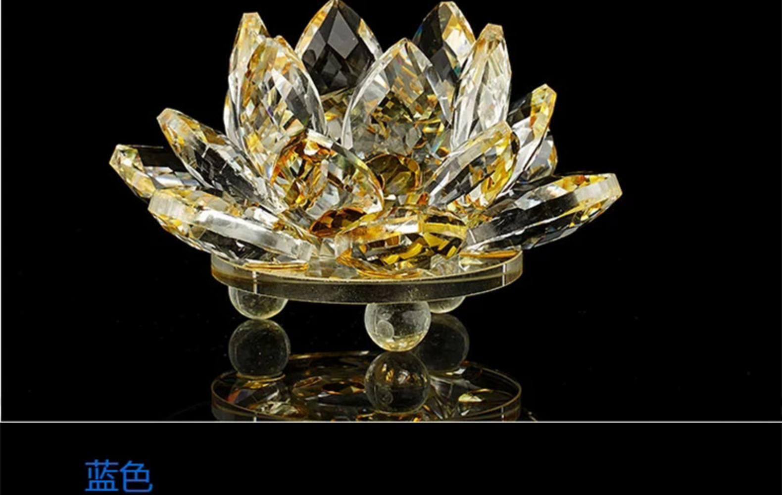 Lingyun Crystal Lotus Factory wholesals home ornaments, living room decoration crystal handicrafts, and Chinese lotus ornaments pic 23