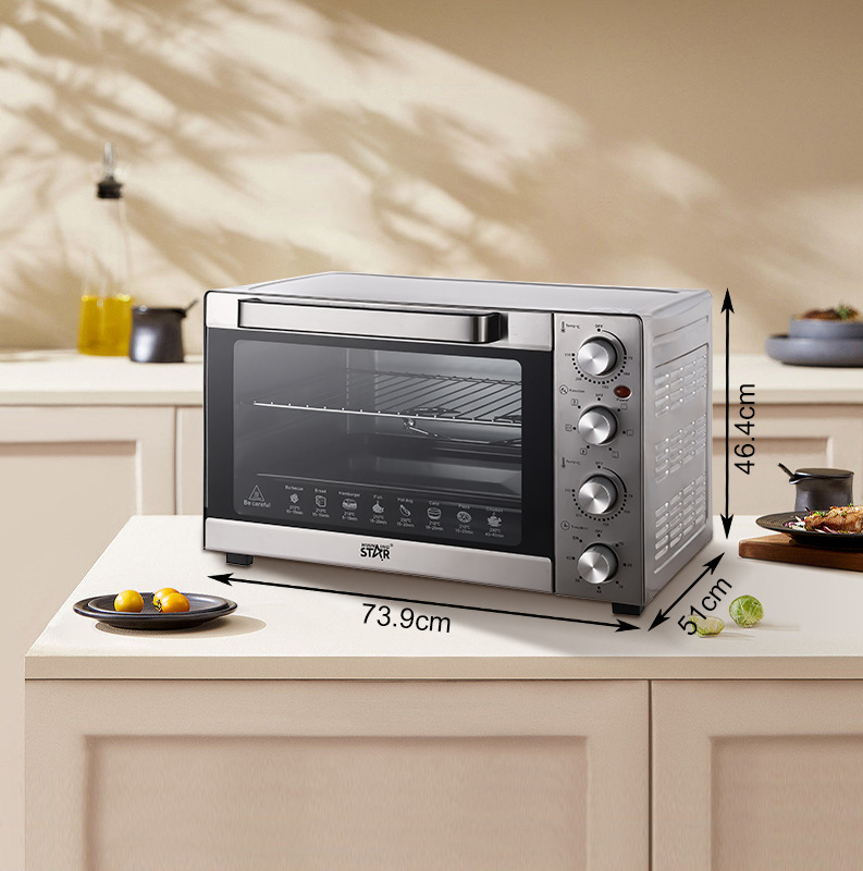 winningstar Cross-border exclusive 100L British and European standard household baking chicken, cake and egg tart electric oven pic 3