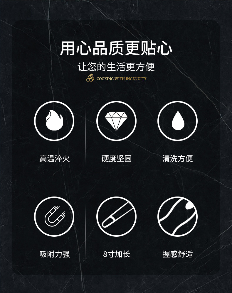 工厂大方柄金刚砂磨刀棒 碳钢磨刀器家用商用 便携家用厨具磨刀石详情3