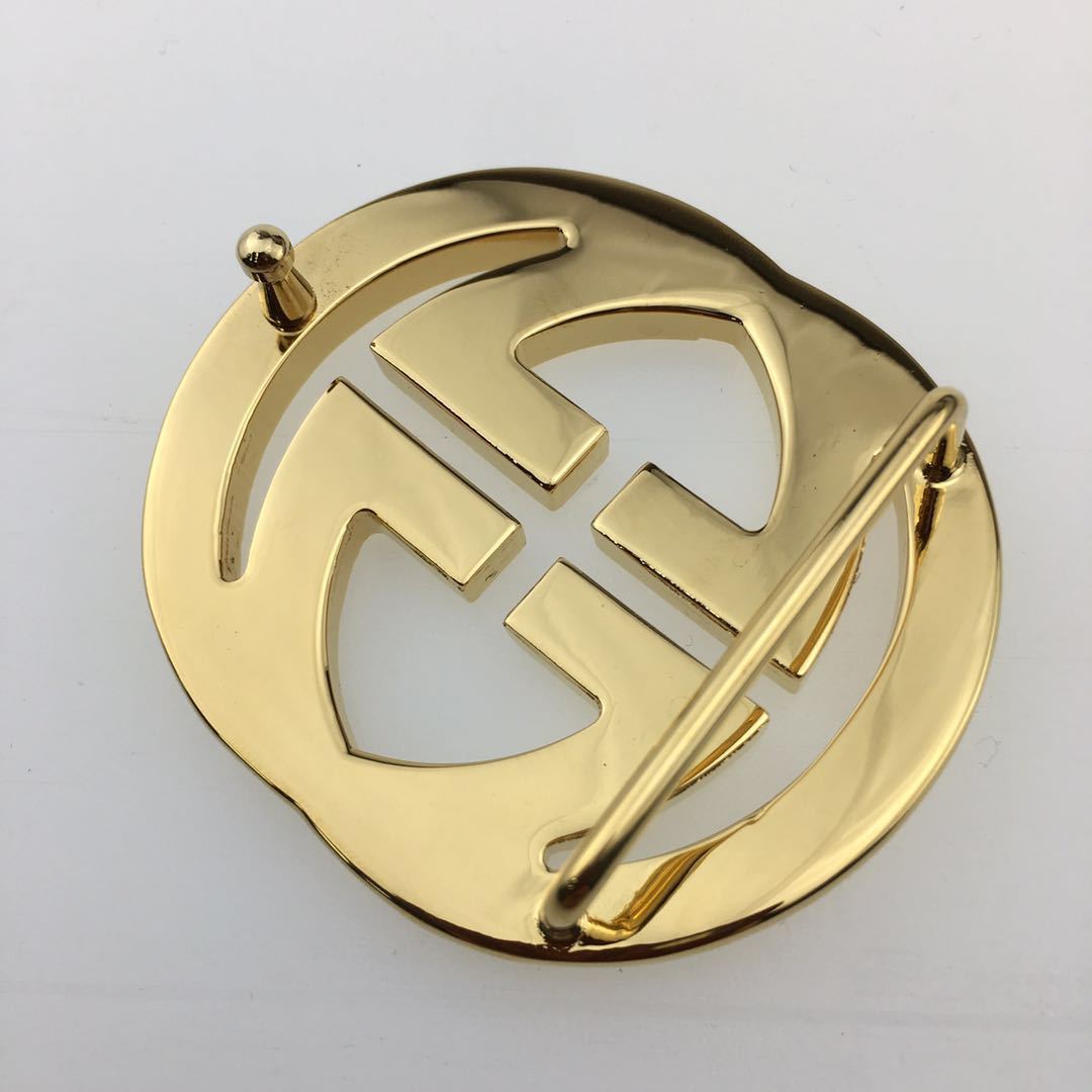 Pure copper double G belt buckle, pure copper leather belt buckle, high-end premium belt buckle factory wholesale pic 4