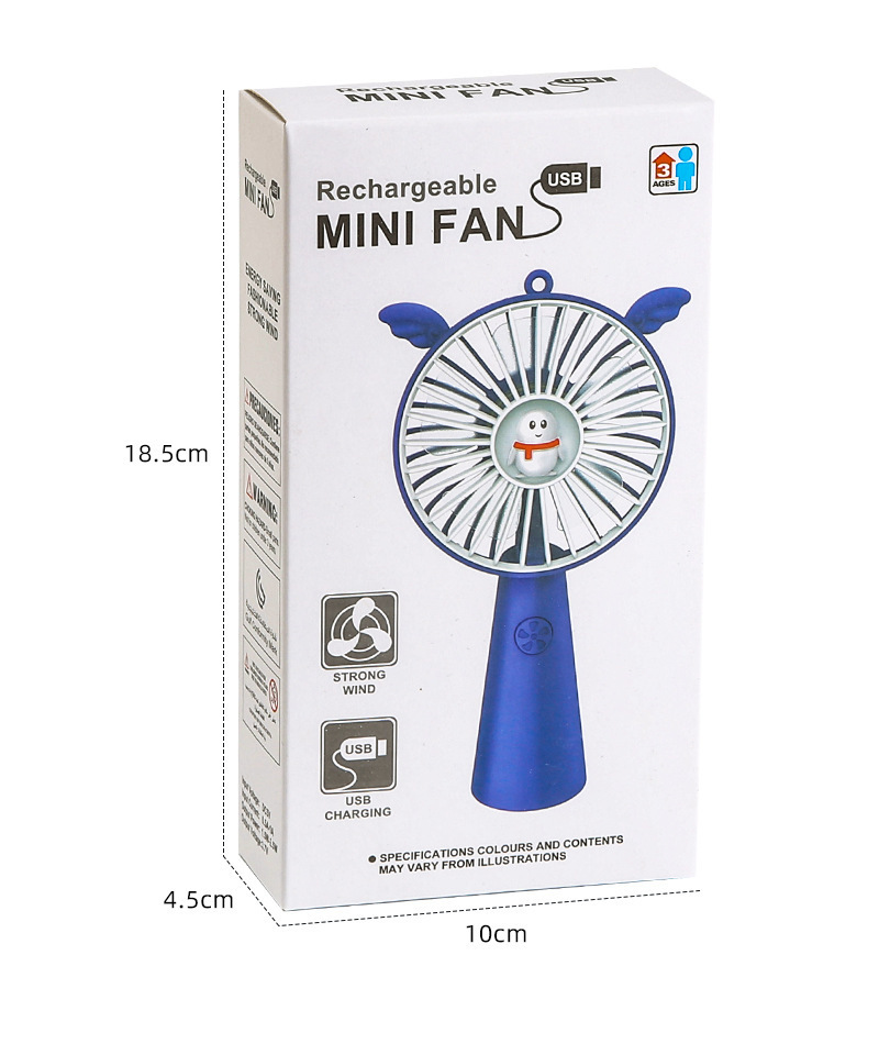 2022新款创意卡通手持小风扇USB充电风扇随身便携式迷你夏天户外风扇详情12