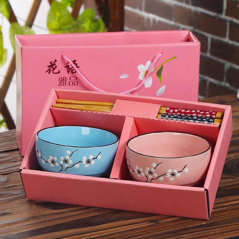 Gift bowls and plates, ceramic bowls, tableware gift boxes, small gifts for opening events, wholesale sets of bowls, complimentary sets of bowls and chopsticks pic 15