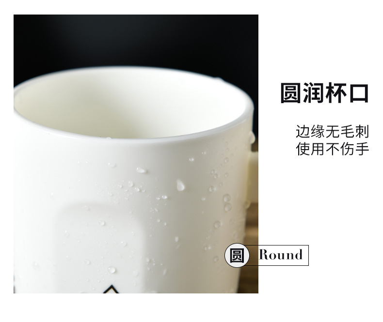 简约牙刷杯子洗漱杯木柄情侣漱口杯家用牙缸牙杯创意套装便携旅行详情13