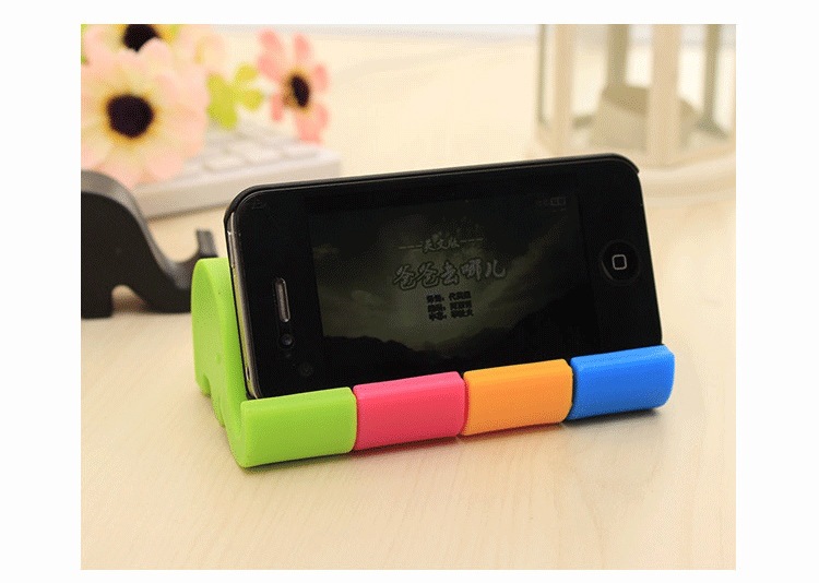 简约可爱大象手机平板电脑支架小象鼻子多功能手机座摆设摆件加厚详情2